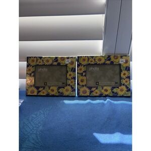 Set Of Two Maple Lane Press Sunflower Photo Frames 3x5 or 4x6